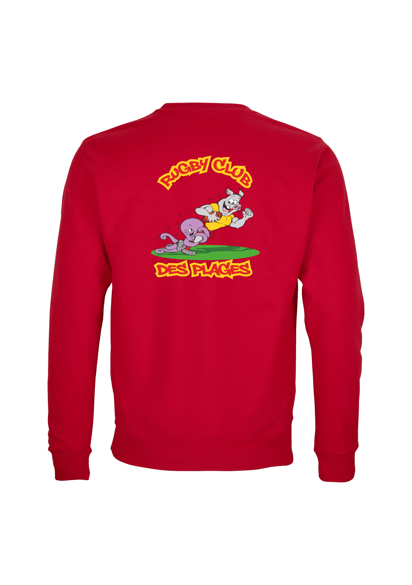 Sweat Adulte Rouge 016 Rugby Club des Plages - RCP-16_COLUMBIAROUGEDOS