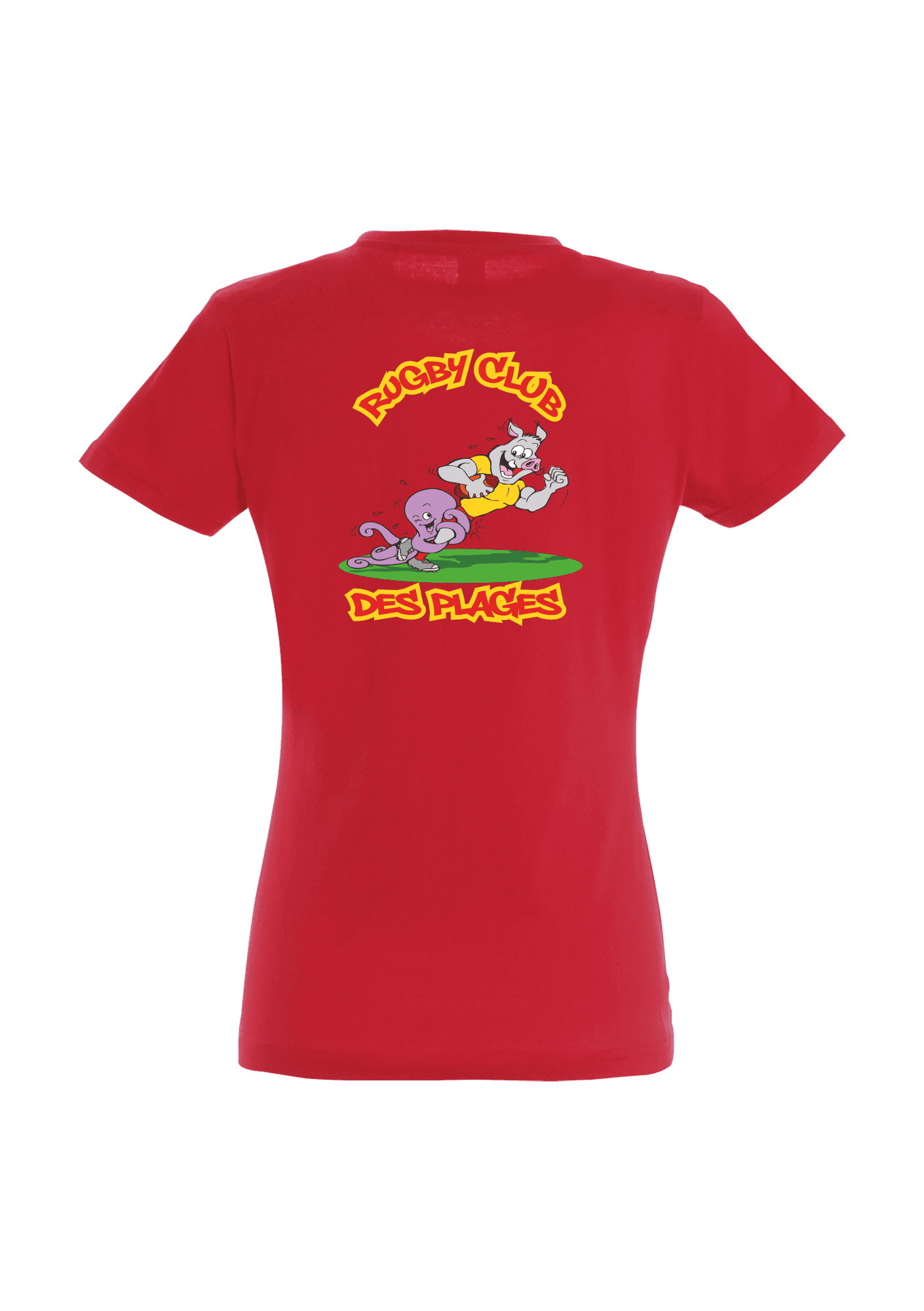 T-shirt Femme Rouge 017 Rugby Club des Plages - RCP-17_IMPERIALFEMMEROUGEDOS