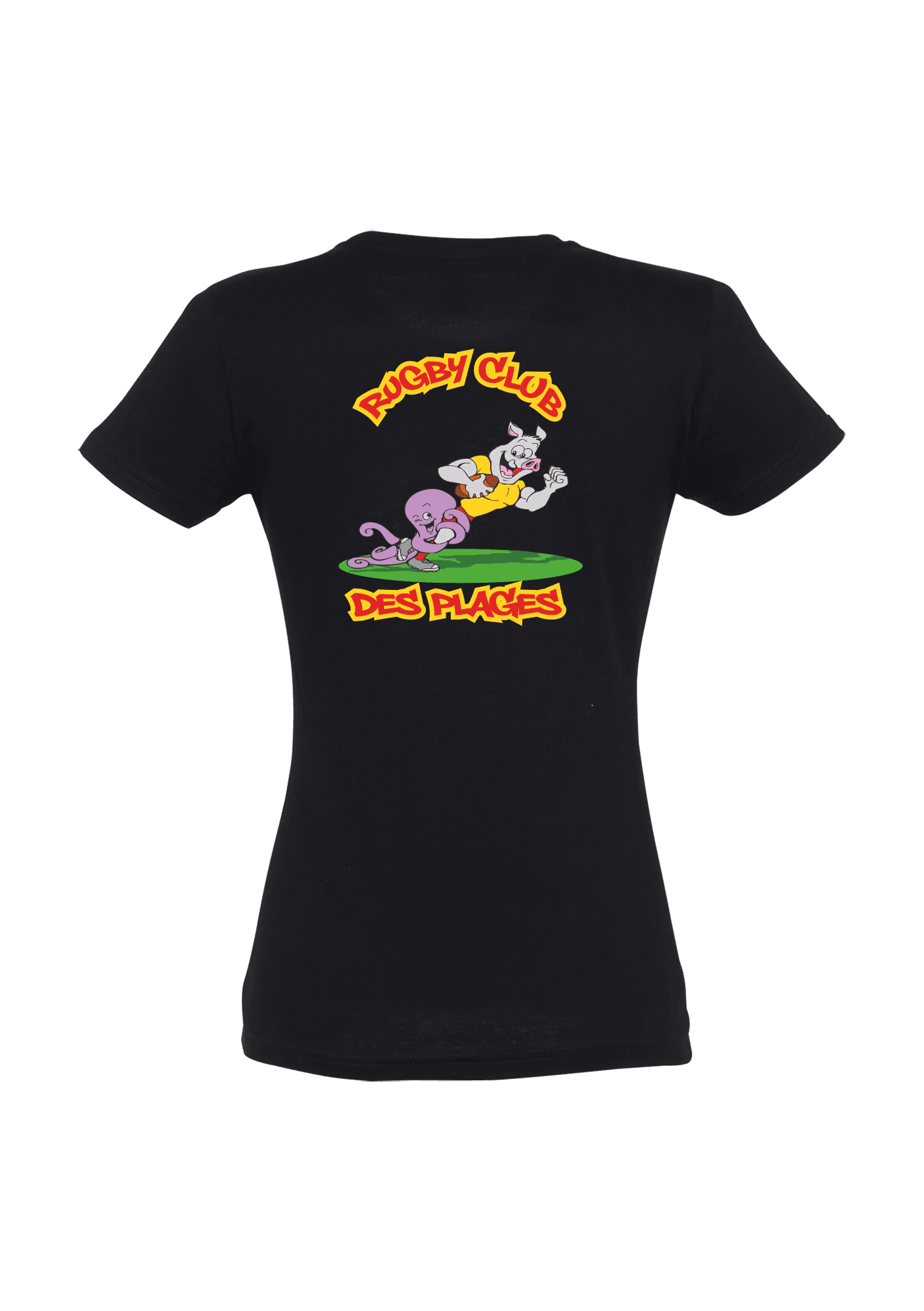 T-shirt Femme Noir 031 Rugby Club des Plages - RCP-31IMPERIALFEMMENOIRDOS